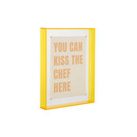 BILDERRAHMEN Gayo Acrylic Gelb 3/17/22 cm - Gelb, Kunststoff (17/22/3cm) - Present Time