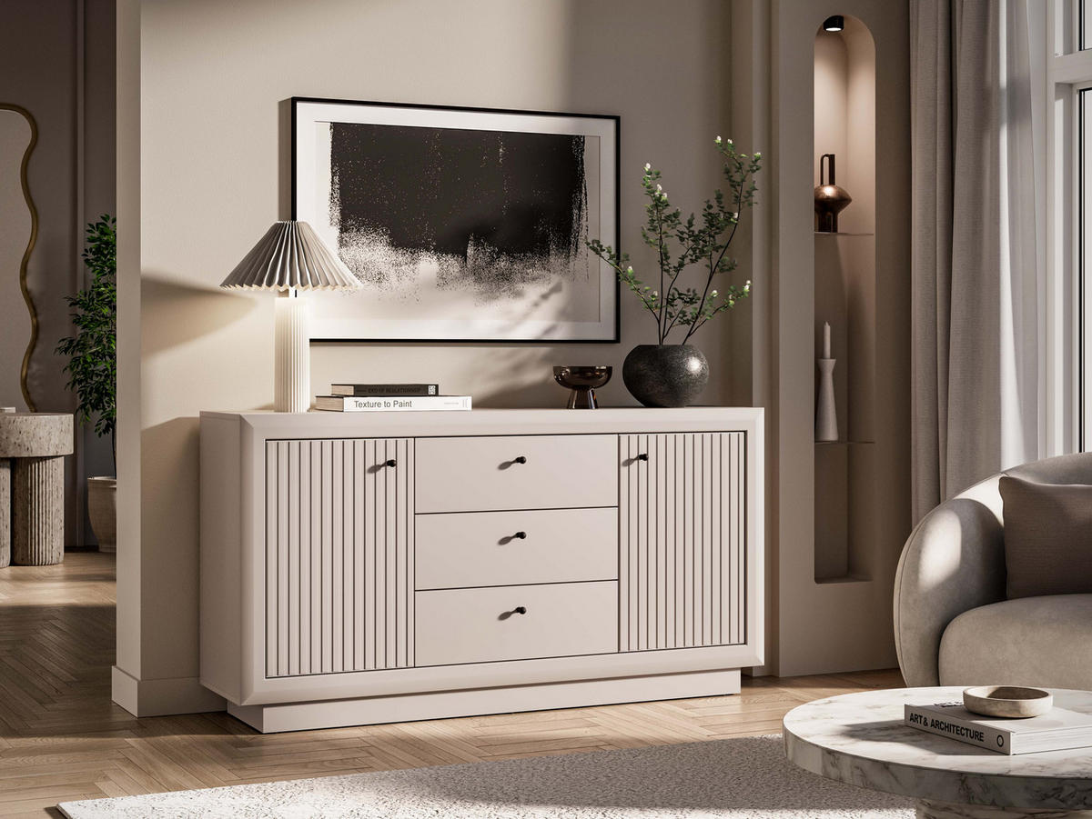 KOMMODE – SOLO 05 – 160 cm – Solo – Kaschmir - Kaschmir, Holzwerkstoff (160/85/40cm) - hi-markt