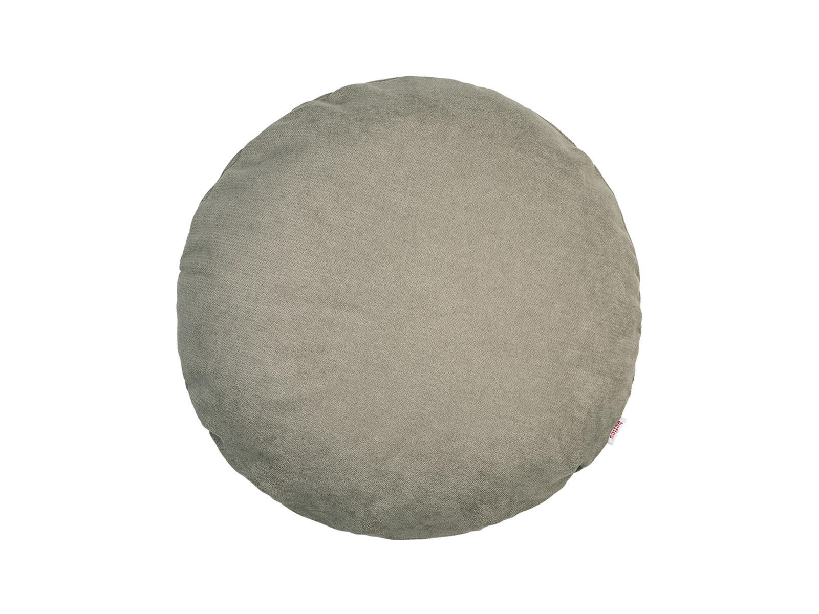 KISSENHÜLLE Rund FarbTon Chenille-Haptik greig-taupe 60 cm Ø - Taupe, Textil (60/60cm) - beties Heimtextil