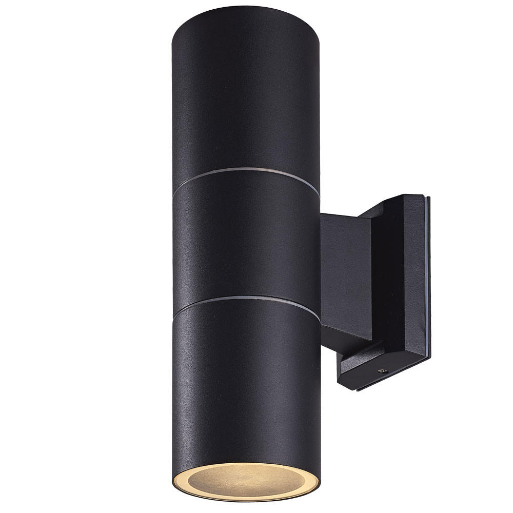 LED AUSSEN-WANDLEUCHTE Silber Aluminium Glas - Silberfarben, Glas (6.5/16.5/11.5cm)