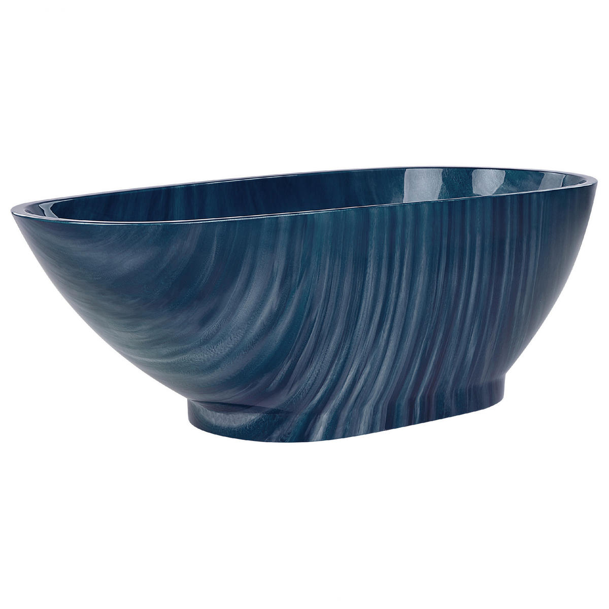 BADEWANNE FREISTEHEND 80x170x58 cm blau Rioja - Blau, Kunststoff (80/58/170cm) - Beliani