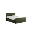 BOXBETT mit Bettkasten Matratze Topper LATINO stoff Velvet 120x200 cm Grün H2-Pocket - Grün, Holz/Holzwerkstoff (120/200cm) - Kaiser Möbel