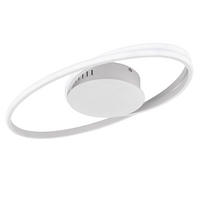 LED DECKENLEUCHTE Oval Weiß - Weiß, Metall (54/32/5cm)