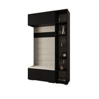 GARDEROBEN-SET 236,7/140/47 - Beige/Schwarz, Holz/Metall (140/236.7/47cm) - Abiks Möbel