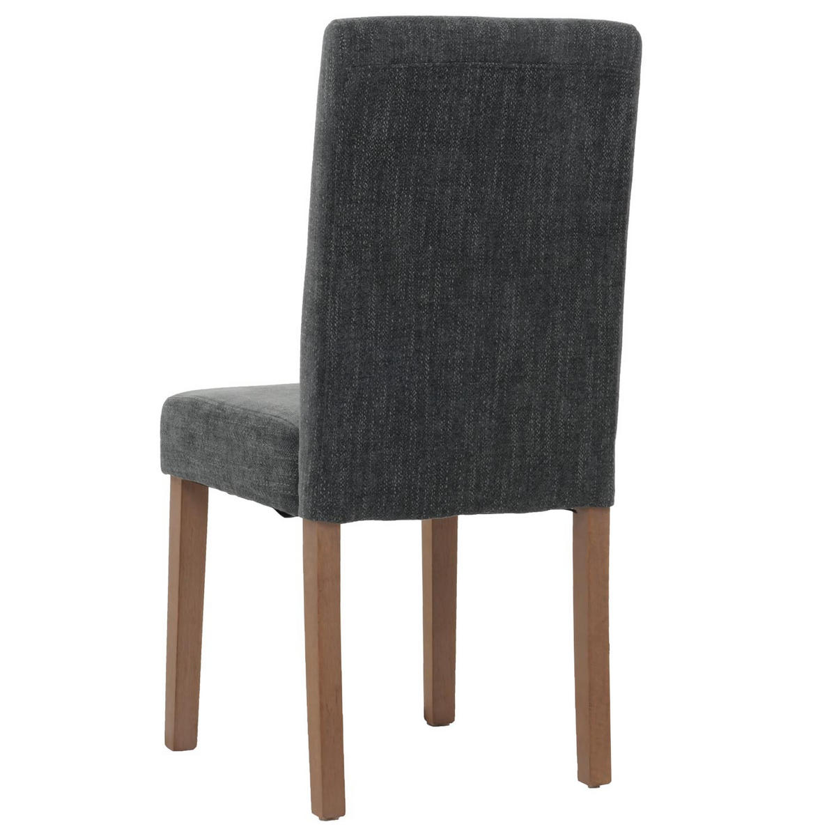 ESSZIMMERSTUHL 2er-Set klassisch und zeitlos 90x42x50cm Sitzhöhe 47cm Stoff/Textil Chenille Holz naturfarbene Beine Dunkelgrau - Dunkelgrau, Textil (42/90/50cm) - CHEFGASTRO