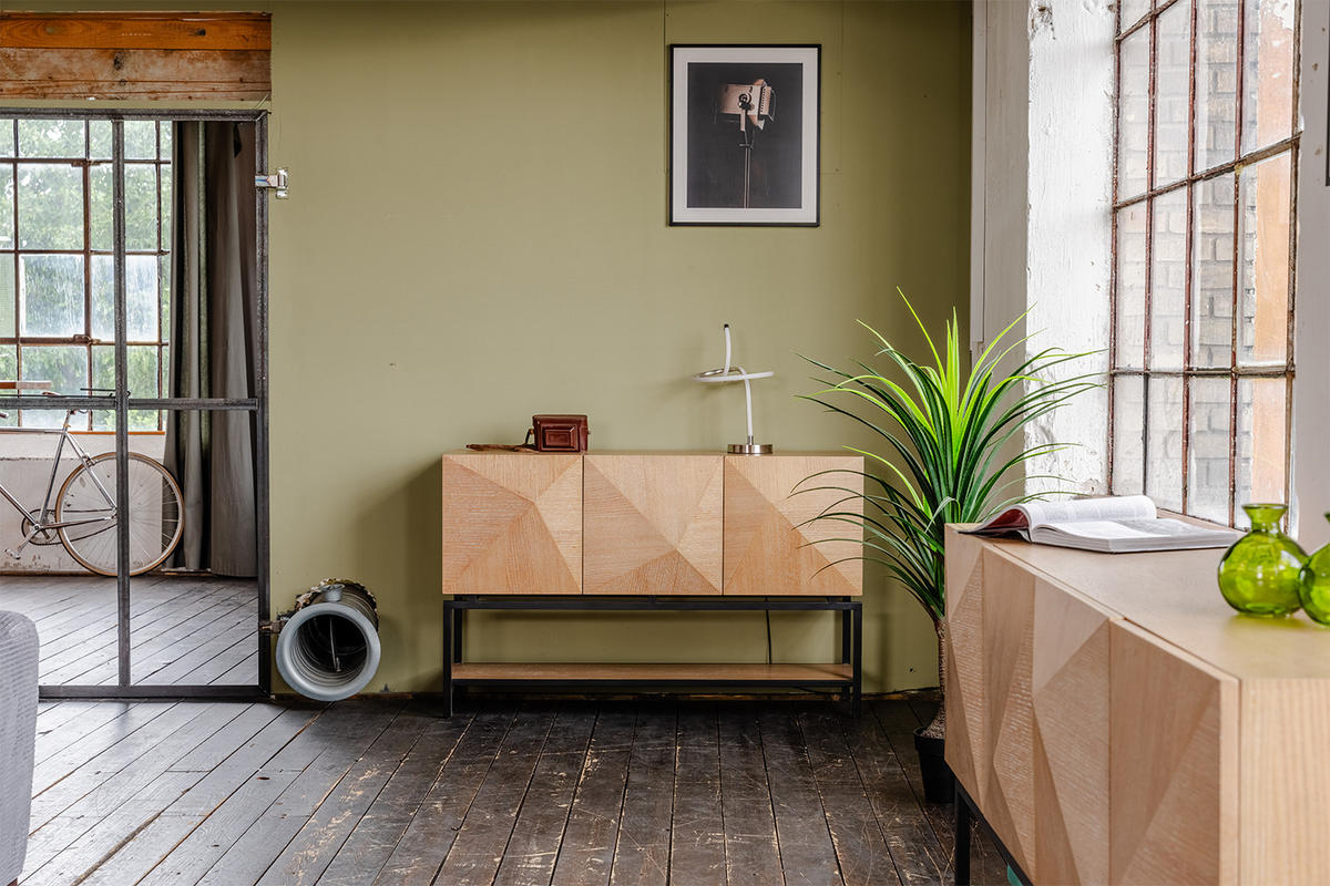 SIDEBOARD ANJO Braun Holz - Schwarz/Braun, Holz/Metall (150/85/40cm) - KAWOLA