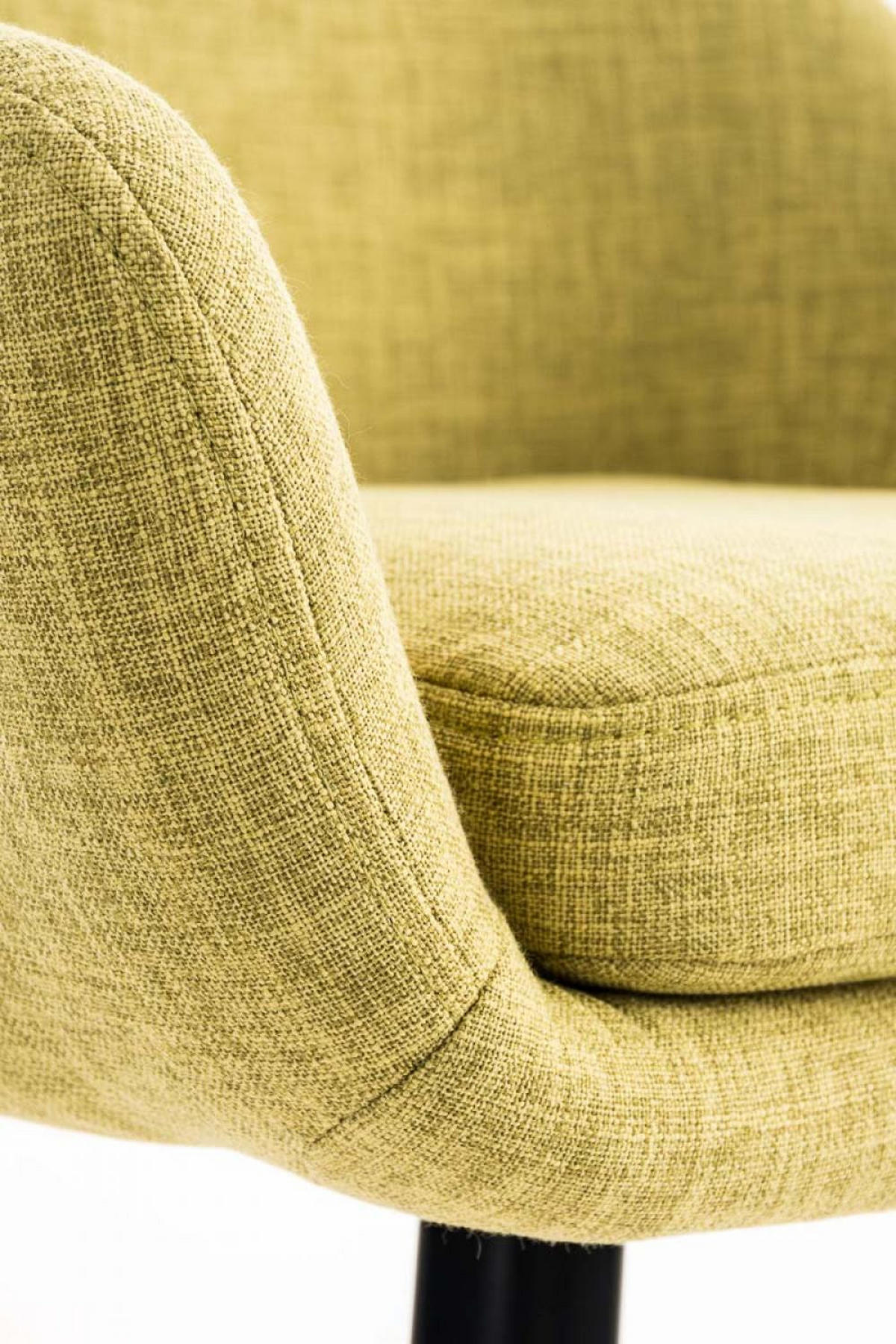 BARHOCKER 2er Set Stoff hellgrün - Eukalyptusholzfarben/Hellgrün, Holz/Textil (55/99/46cm) - CLP