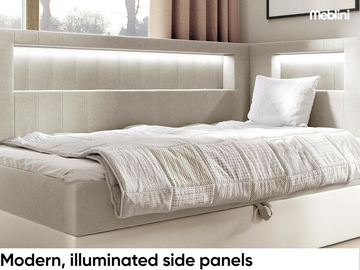 KINDERBETT GARETH 3 - Beige/Weiß, Holzwerkstoff (103/212cm) - Meblini