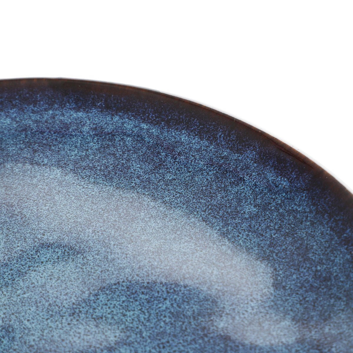 DESSERTTELLER Casper dunkelblau 20 cm 4er-Set - Dunkelblau, Keramik (20cm) - Homla