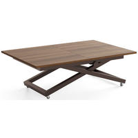 COUCHTISCH Axen höhenverstellbar ausziehbar, Nussbaum Braun 120-160/80/38-75 cm - Walnussfarben/Braun, Holzwerkstoff/Metall (80/160/75cm) - WFL GROUP