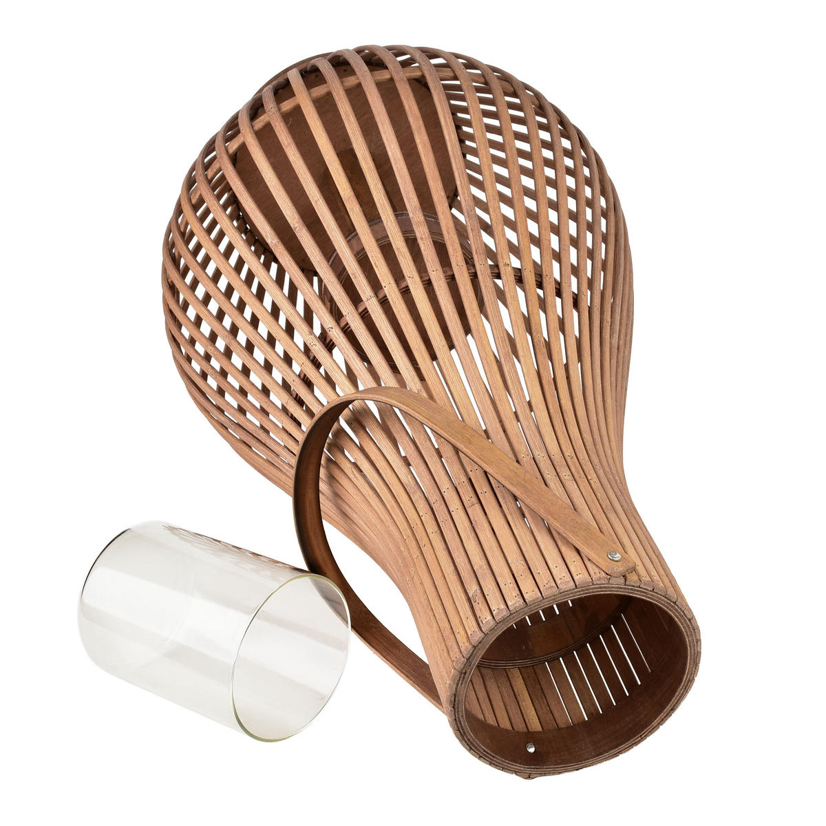 LATERNE Levi braun 23/29/80 cm Holz - Braun, Holz (23/80/29cm) - Mondex