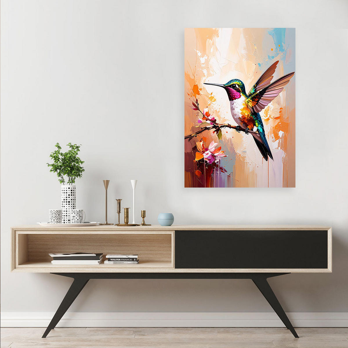 LEINWANDBILD Tiere 70x100cm - Beige, Textil (70/100cm) - Feeby