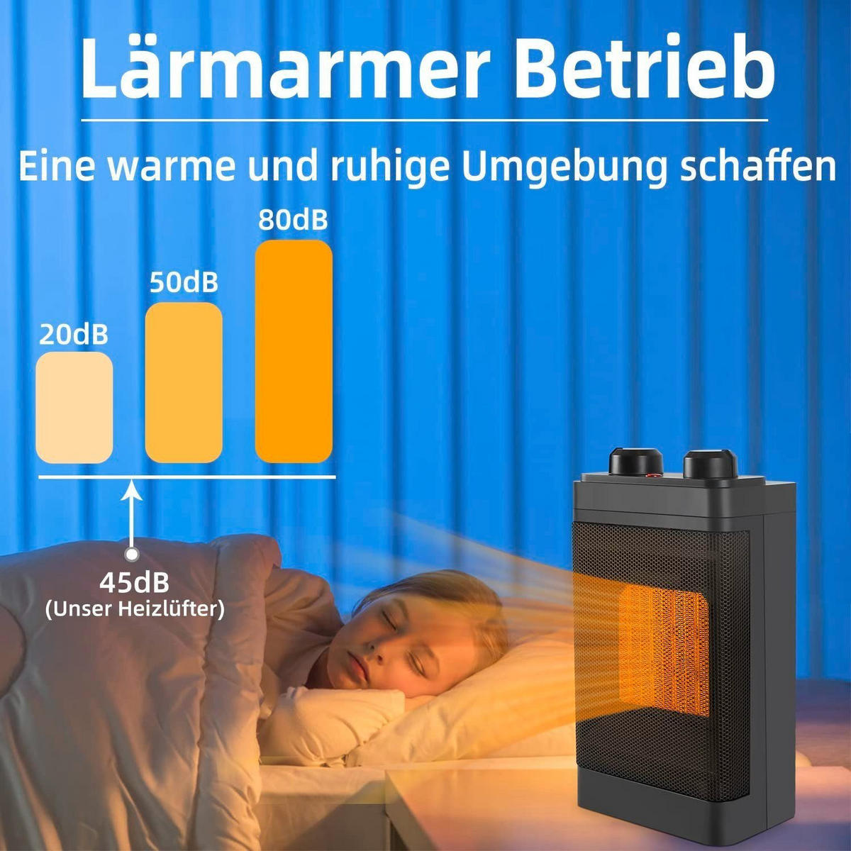 HEIZUNGSLÜFTER Wärmeaura - Schwarz, Kunststoff (10/25.6/15cm) - Nettlife