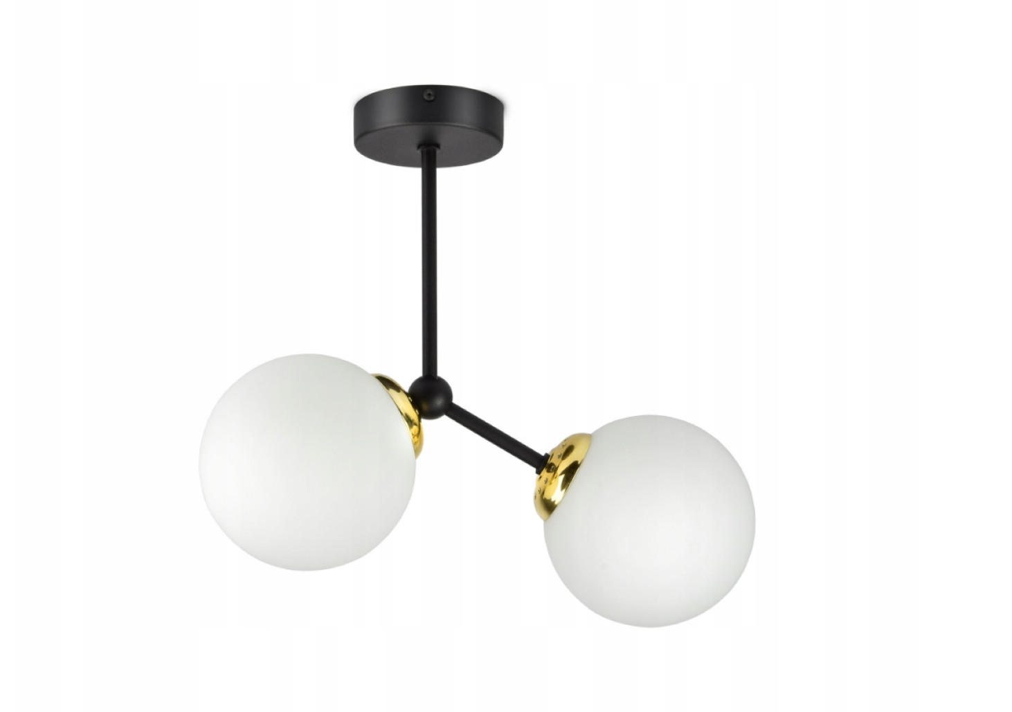 PENDELLEUCHTE Milano Spot - Goldfarben/Schwarz, Glas/Metall (14/37/35cm) - kiki design