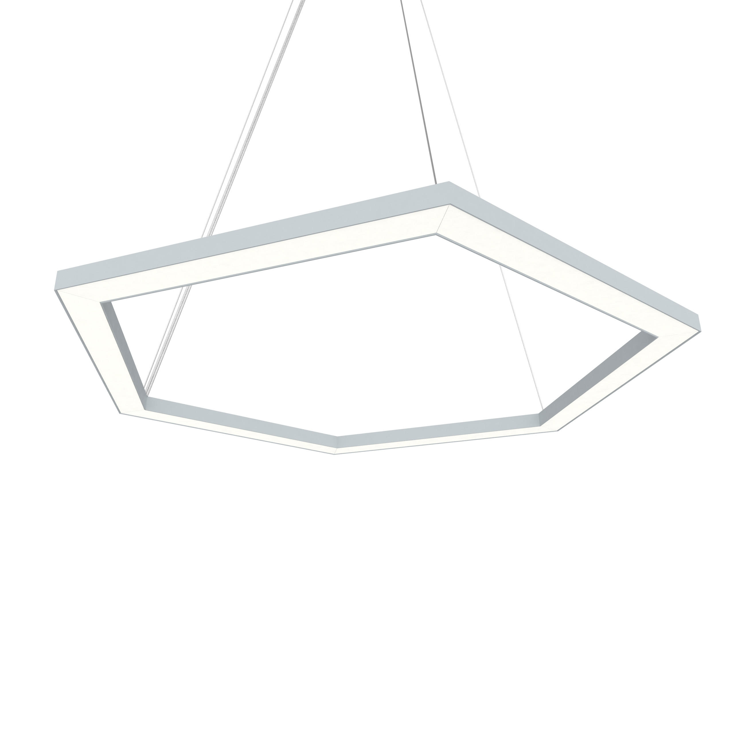 Lumicom Led-Hängeleuchte Grau 100x60x1.6 cm