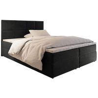 BOXBETT LENA 180x200 cm mit Matratze und Topper - Graphitfarben - Graphitfarben, Holz (140/200cm) - MASSENO