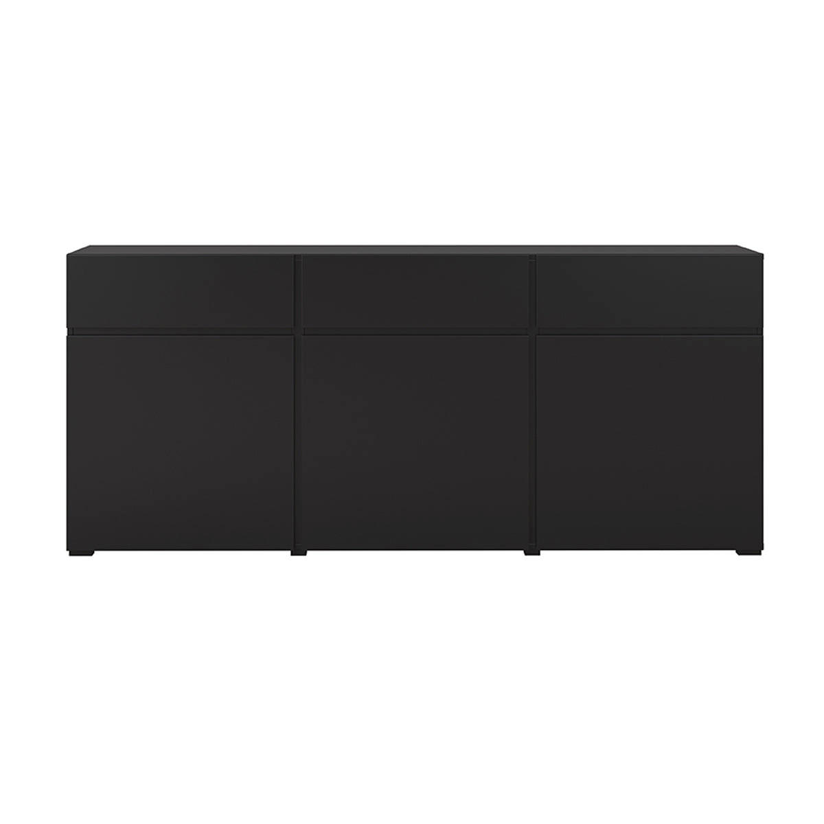 SIDEBOARD Lilia Černá - černá, kompozitní dřevo (180/78/40cm) - Petits-meubles