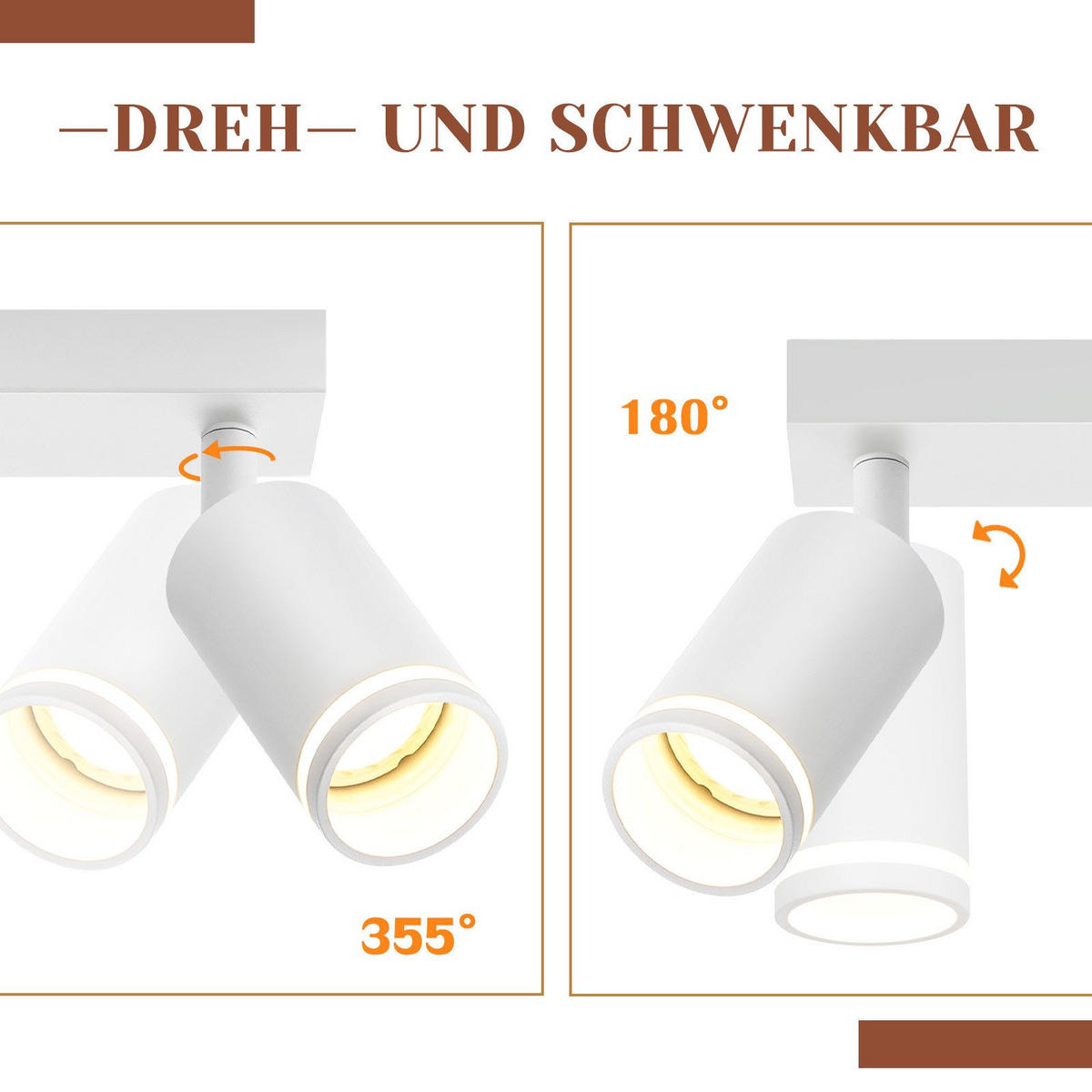 STRAHLER Staffelstein 3-flammig 43/5/17 cm - Weiß, Metall (43/5/17cm) - Nettlife