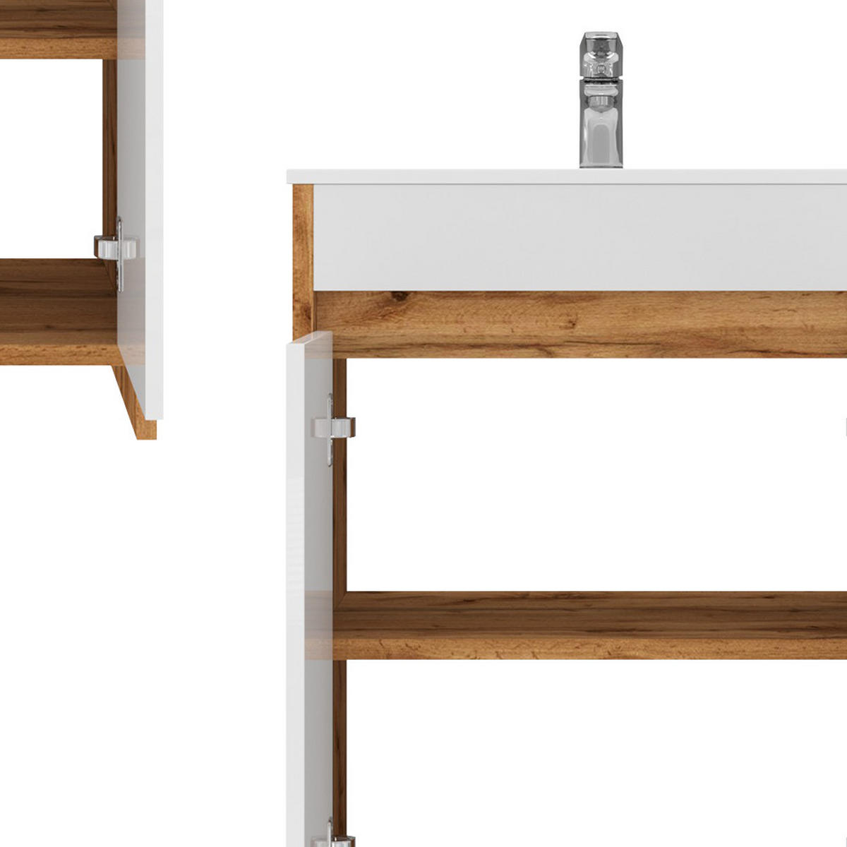 VANITY UNIT Lemgo Zlatý mocný dub - medově dubová, kompozitní dřevo (59.6/81.9/40cm) - Vicco