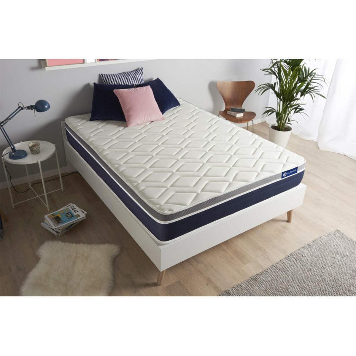 MATRATZE Actimemo confort Memory-Schaum 130 x 220 cm h2 - Weiß, Textil (130/220cm) - ACTISOM