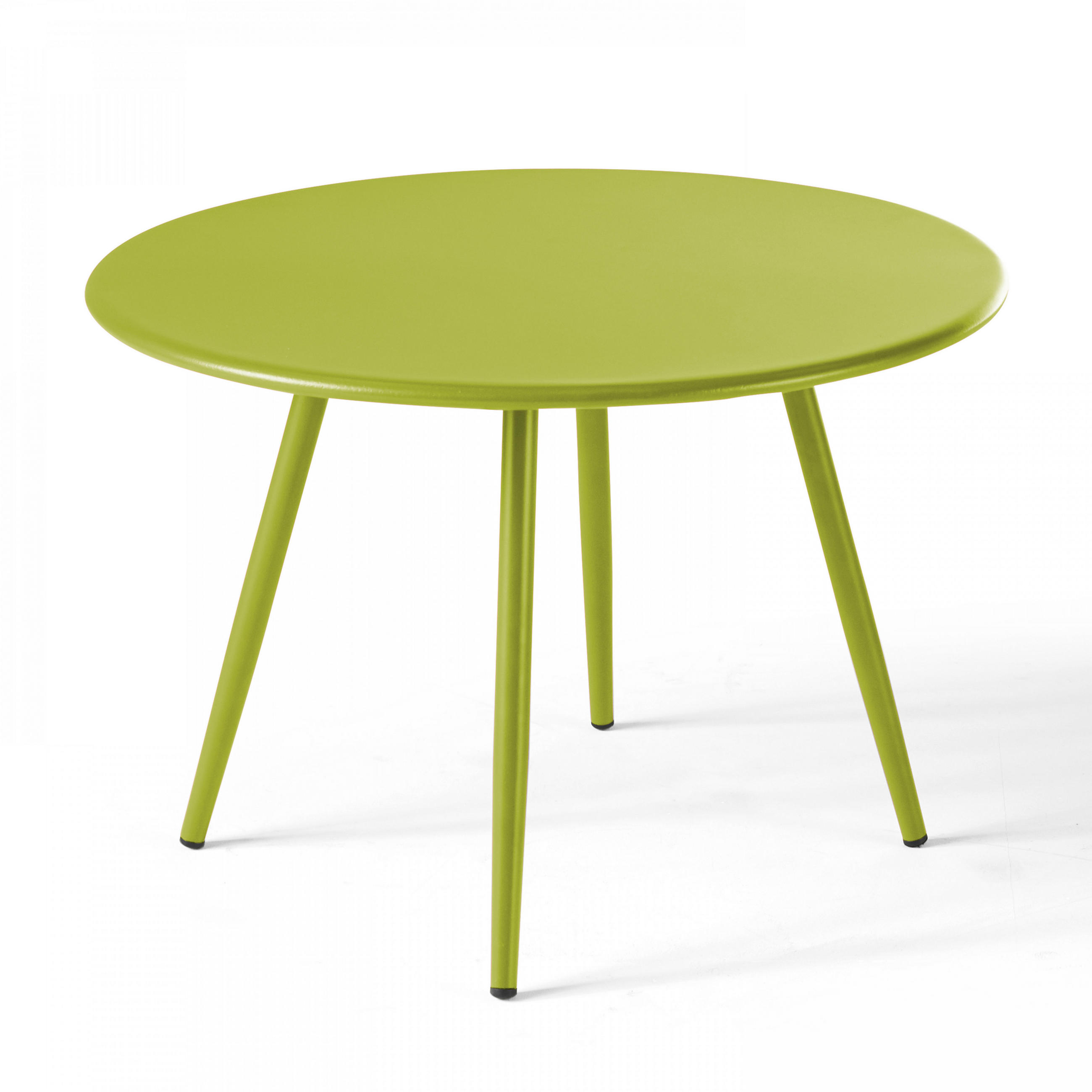 GARTEN-LOUNGETISCH, Grün - Grün, Metall (90/50/34cm) - Oviala