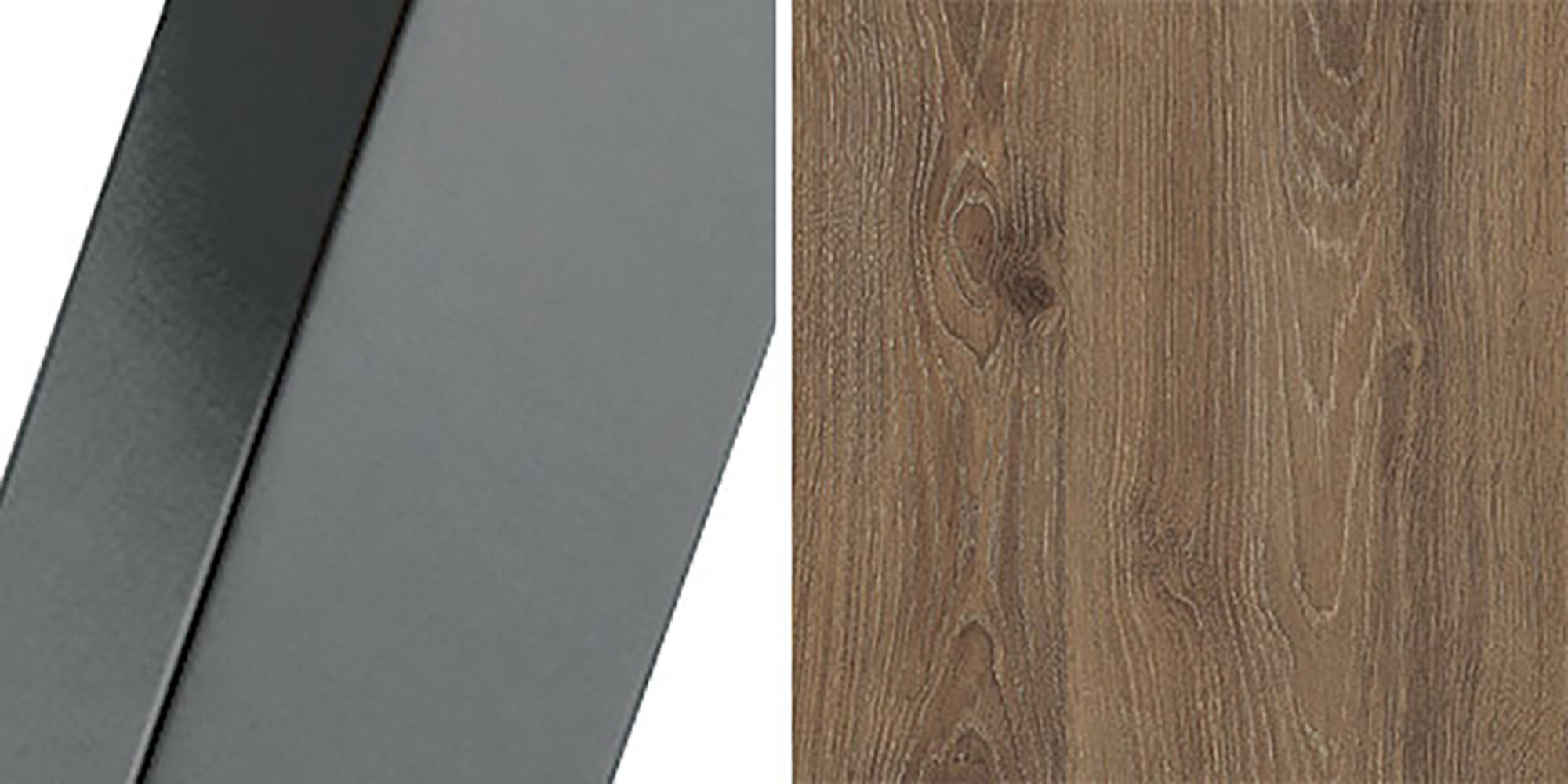 ESSTISCH Borte Davos Eiche Trüffelbraun / Graphit 100/138 / 100 / 76cm - Trüffeleichefarben/Graphitfarben, Holz/Holzwerkstoff (100/100/76cm) - Feldmann-Wohnen