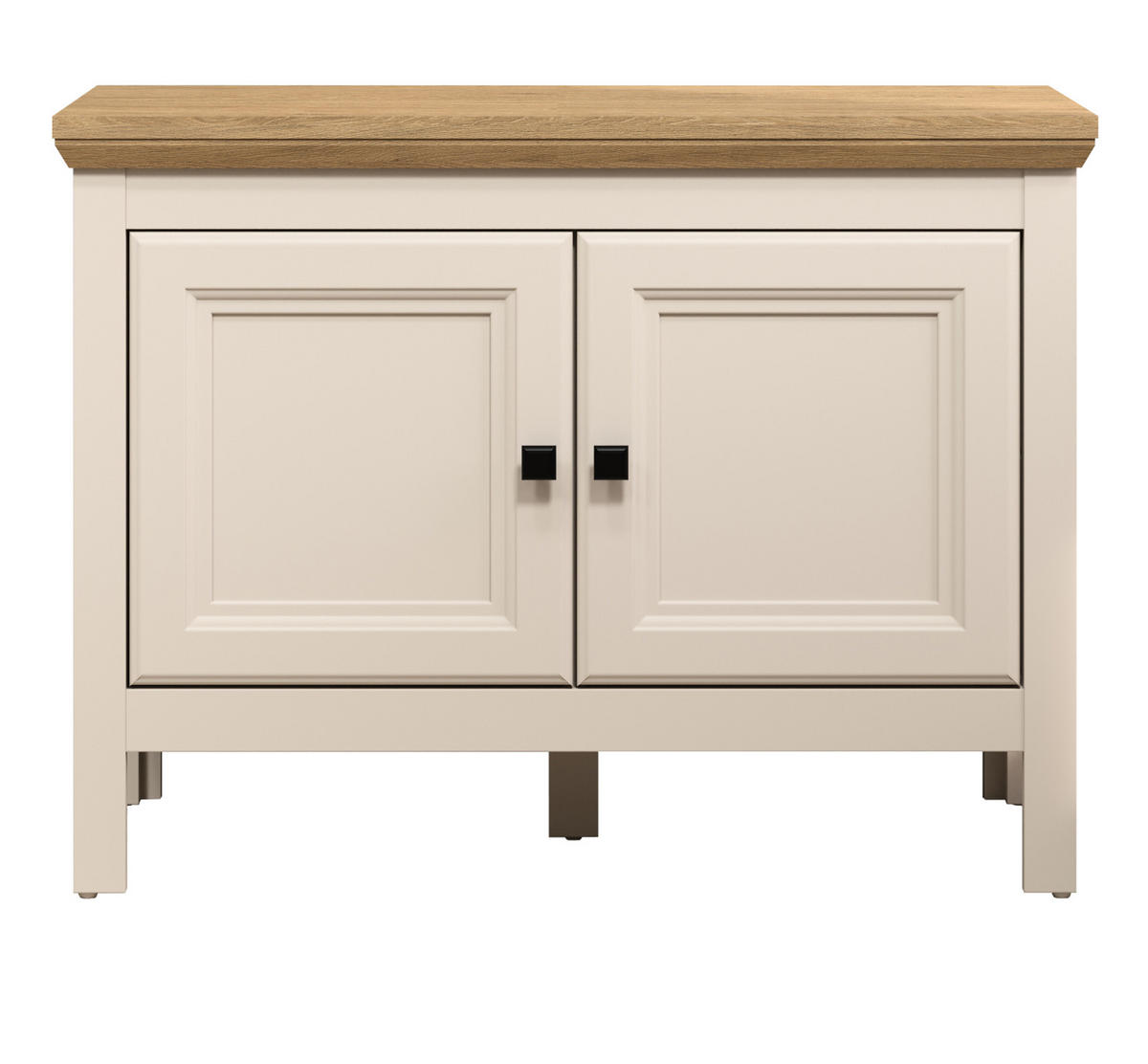 GARDEROBENBANK Kaschmir, Stein Eiche Landhaus 76 cm, Sitzbank mit Soft-Close - Kaschmir/Eichefarben, Holzwerkstoff/Kunststoff (76/57/41cm) - Top.Furn