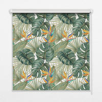 VNÚTORNÁ roleta - okenná roleta - roleta - 150x180 cm - Tropické rastliny - zelená, plast (150/180/0.5cm) - TULUP