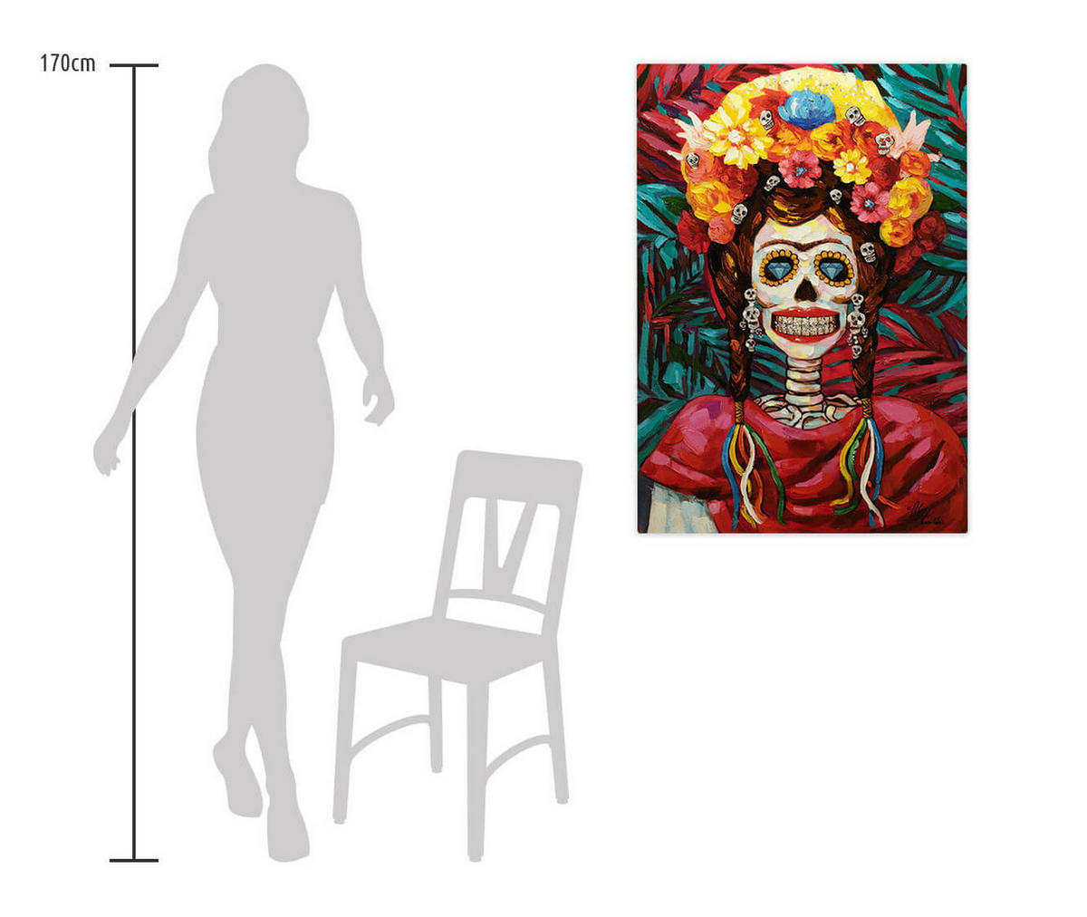 ACRYLBILD HANDGEMALT 70/100 cm - Multicolor, Holz/Textil (70/100cm) - KUNSTLOFT