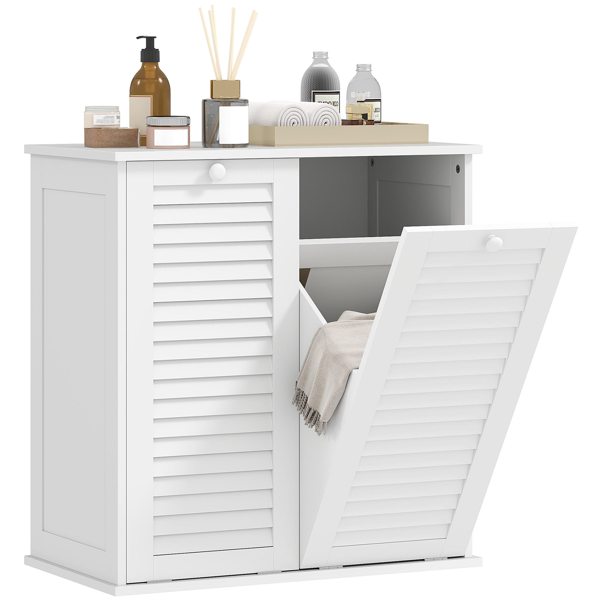 ComfortXL Midischrank Weiß 70x73x38 cm