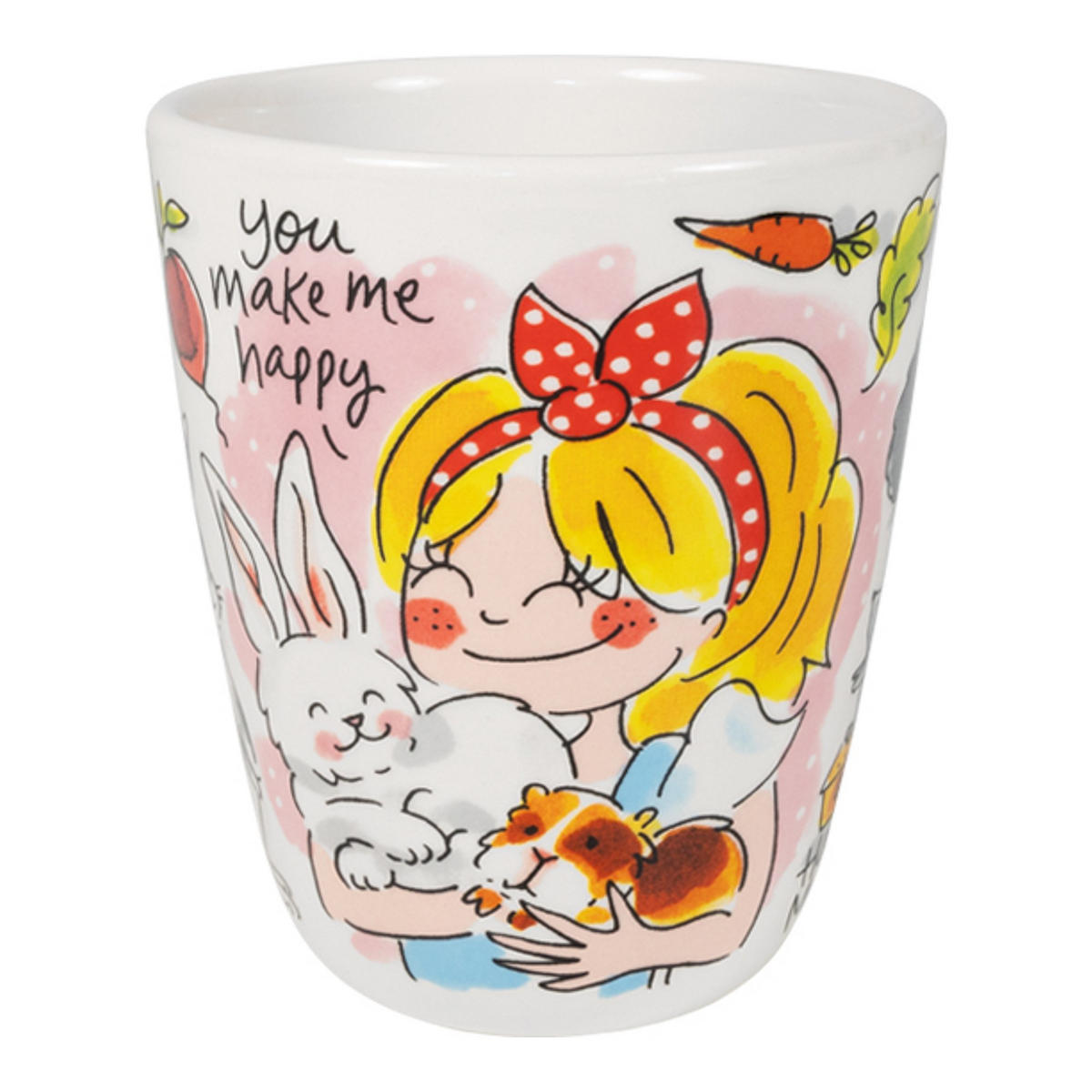 BECHER Ich bin verrückt nach dir in Bunt - 350 ml - Multicolor, Keramik (0.35L) - Blond Amsterdam