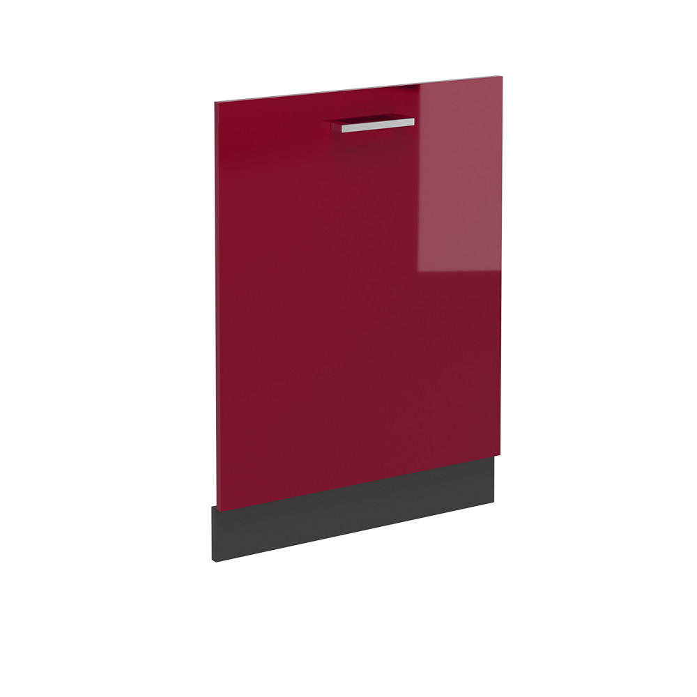 FRONTPANEL R-Line Röd högblank 60 cm utan bänkskiva Röd, Antracit 81.8/60/1.6 cm