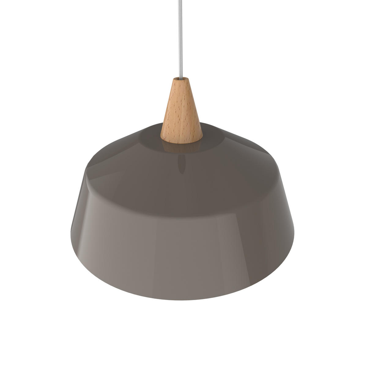 HÄNGELEUCHTE - Graubraun, Metall (35/35/13cm) - Lumicom