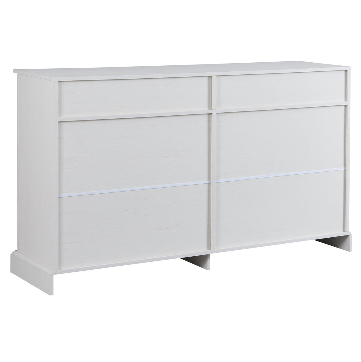 SIDEBOARD 150/40/86 cm mit 4 Türen & 2 Schubladen in Antikweiß - Weiß, Holzwerkstoff (150/86/40cm) - BEAOK