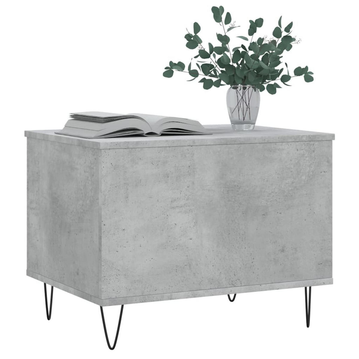 COUCHTISCH Betongrau 60x44,5x45 cm Holzwerkstoff - Grau, Holzwerkstoff (60/44.5/45cm) - furnicato