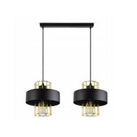 PENDELLEUCHTE LOFT - Goldfarben/Schwarz, Metall (20/60/90cm) - kiki design