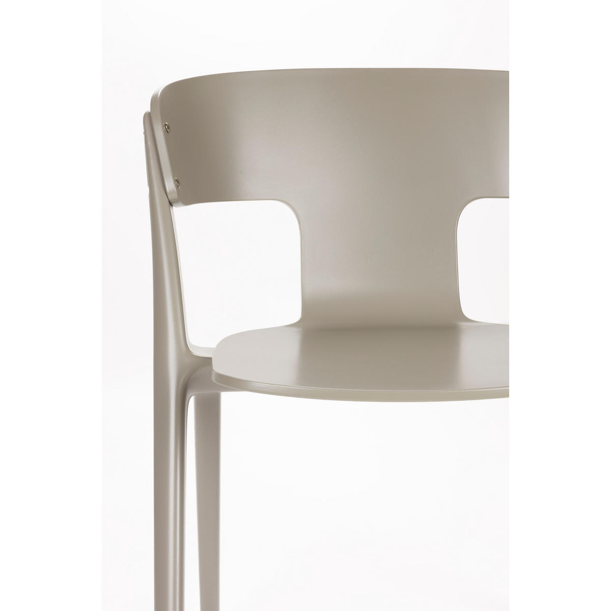 GARTENSTUHL Horizon Braun - 4 er Set - Taupe, Kunststoff (57.5/75/52.5cm) - Zuiver