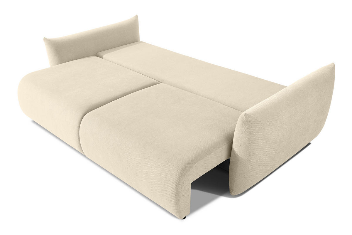 3-SITZER-SOFA LAVIS, Ecru - Ecru, Holz/Textil (242/87/111cm) - KONSIMO®