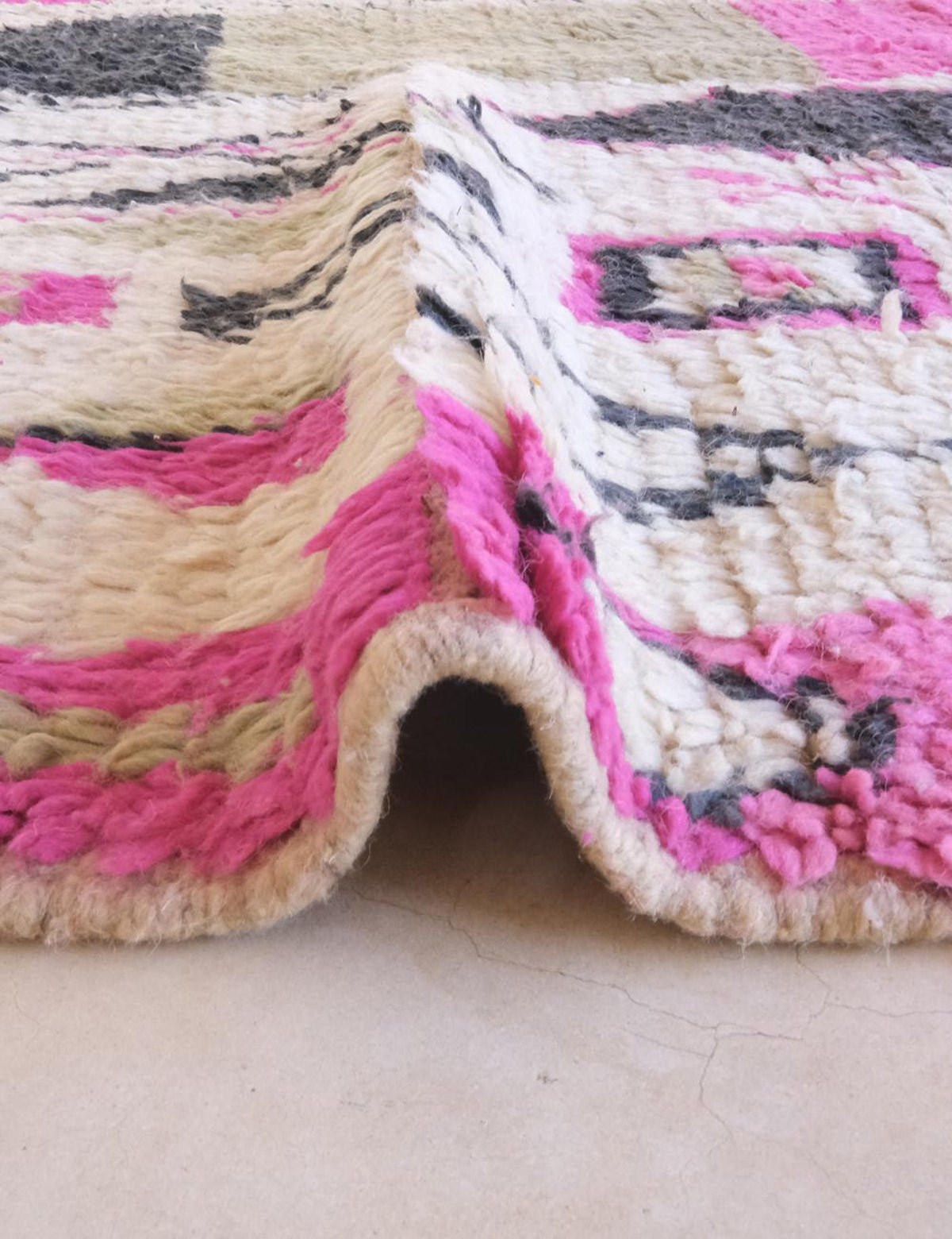 BERBERTEPPICH aus reiner Wolle 179x 274 cm - Multicolor, Naturmaterialien (179/274cm) - AFK Living