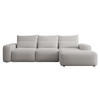 ECKSOFA Carnos Chenille-Bezug in Grau - Grau, Textil (264/162cm) - Selsey