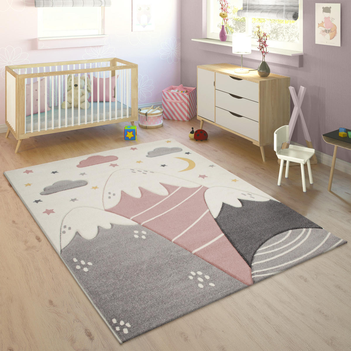 KINDERTEPPICH 140/200 cm Cosmo 707 - Pink, Textil (140/200cm) - Paco Home