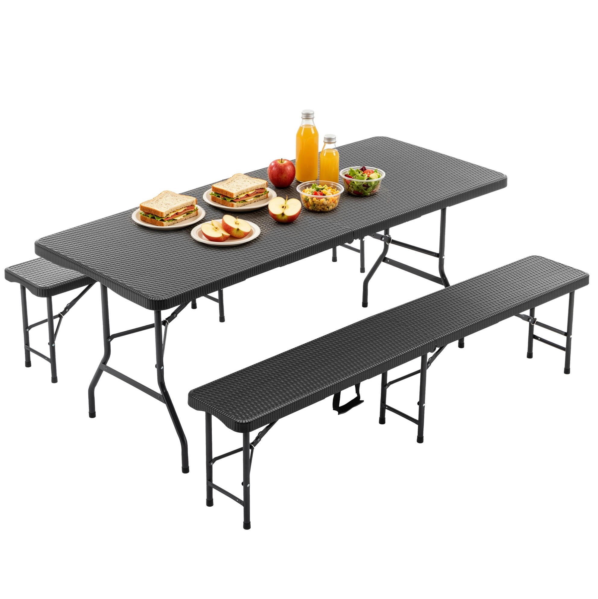Beauniv Picknick-Set Schwarz