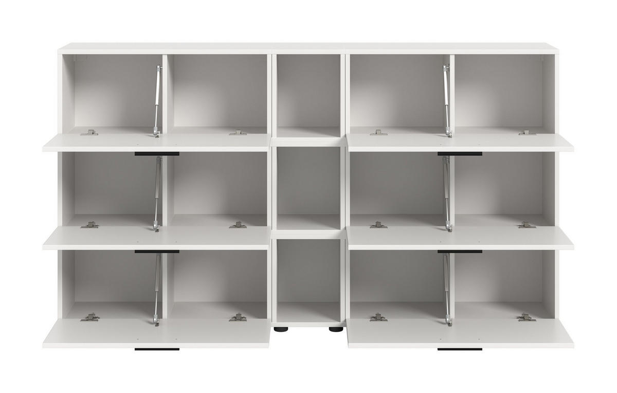 WOHNKOMBINATION THE ONE (B/H/T: ca. 176/99/34 cm) in Weiß/weiß - Weiß, Holzwerkstoff (176/99/34cm)