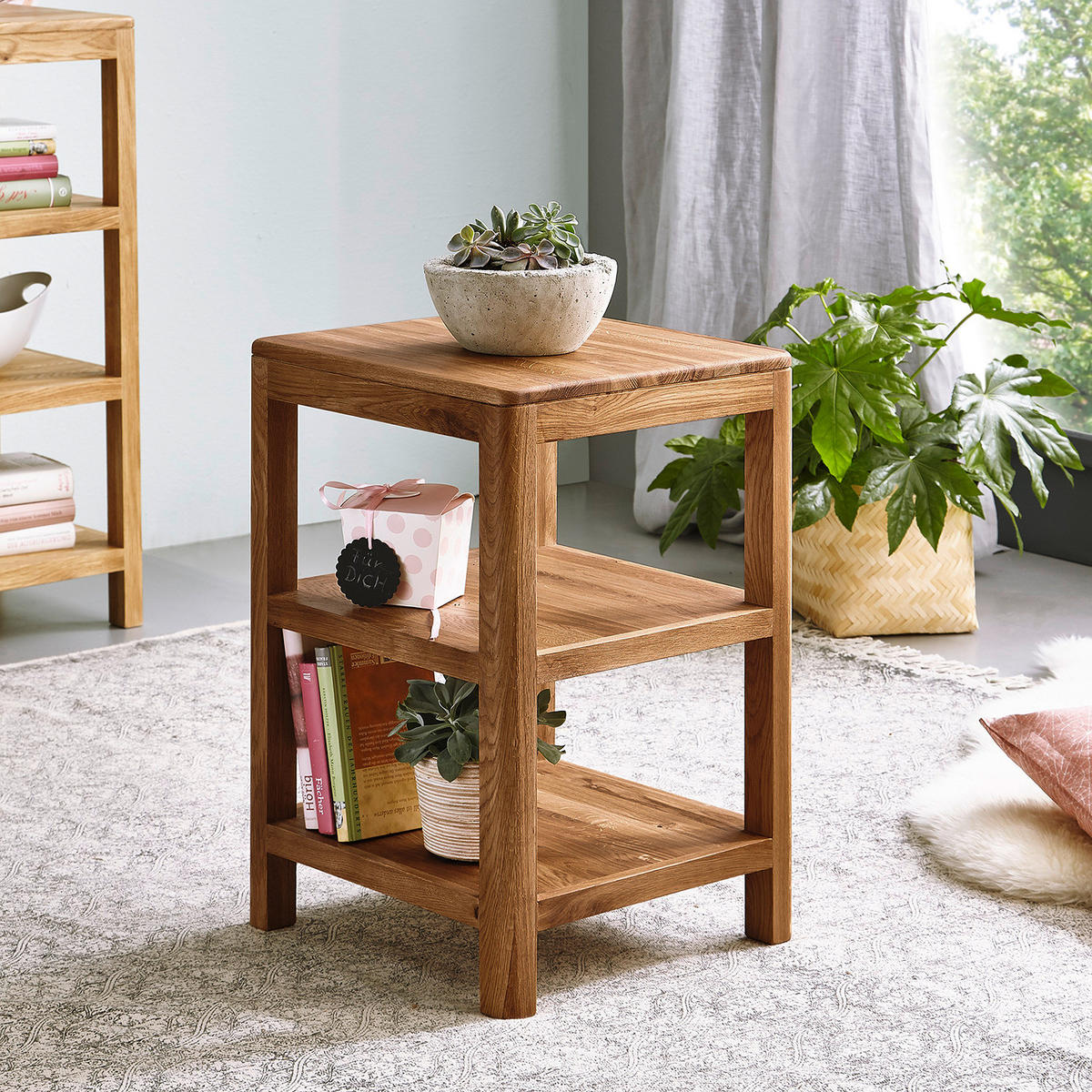 REGAL - Massivholz - Eichefarben, Holz (40/40/60cm) - home24