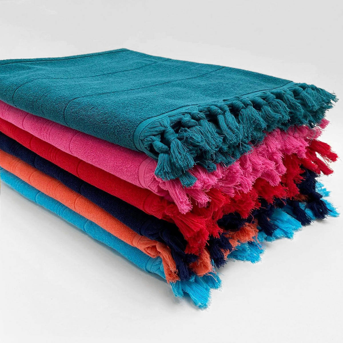 HAMAMTUCH Frottee Hammam Türkis 90x160 330g/m² - Blau, Textil (90/160cm) - LE COMPTOIR DE LA PLAGE