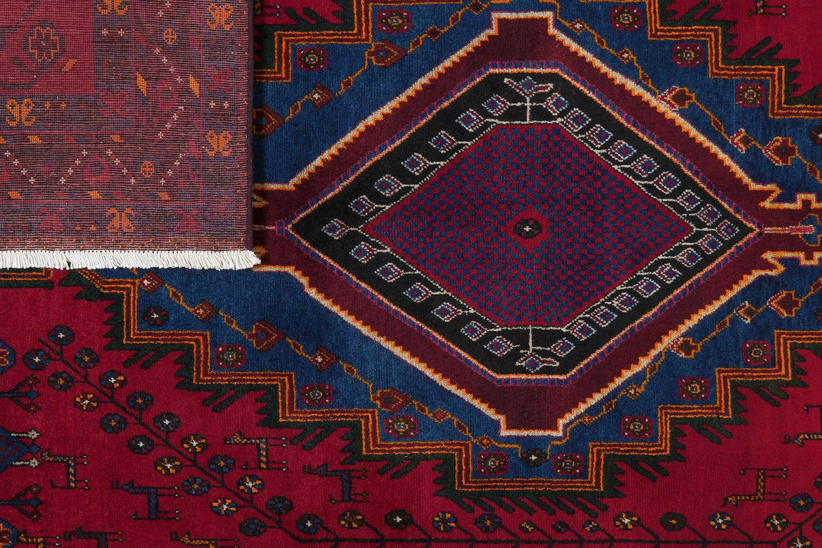 ORIENTTEPPICH handgeknüpft Afshar Rot 236/151 cm Schurwolle - Rot, Textil (151/236cm) - Looma