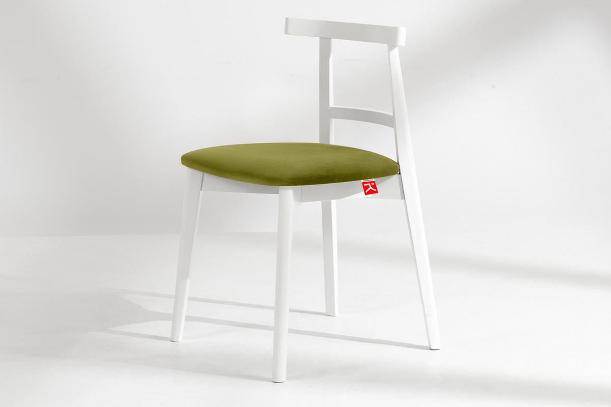 ESSTISCHSTÜHLE LILIO 2 St Vintage, Oliv / weiß - Olivgrün/Weiß, Holz/Textil (47/76/45cm) - KONSIMO®