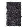 SHAGGY-TEPPICH Dallas 150/240 cm - Schwarz, Leder (150/240cm) - Homescapes