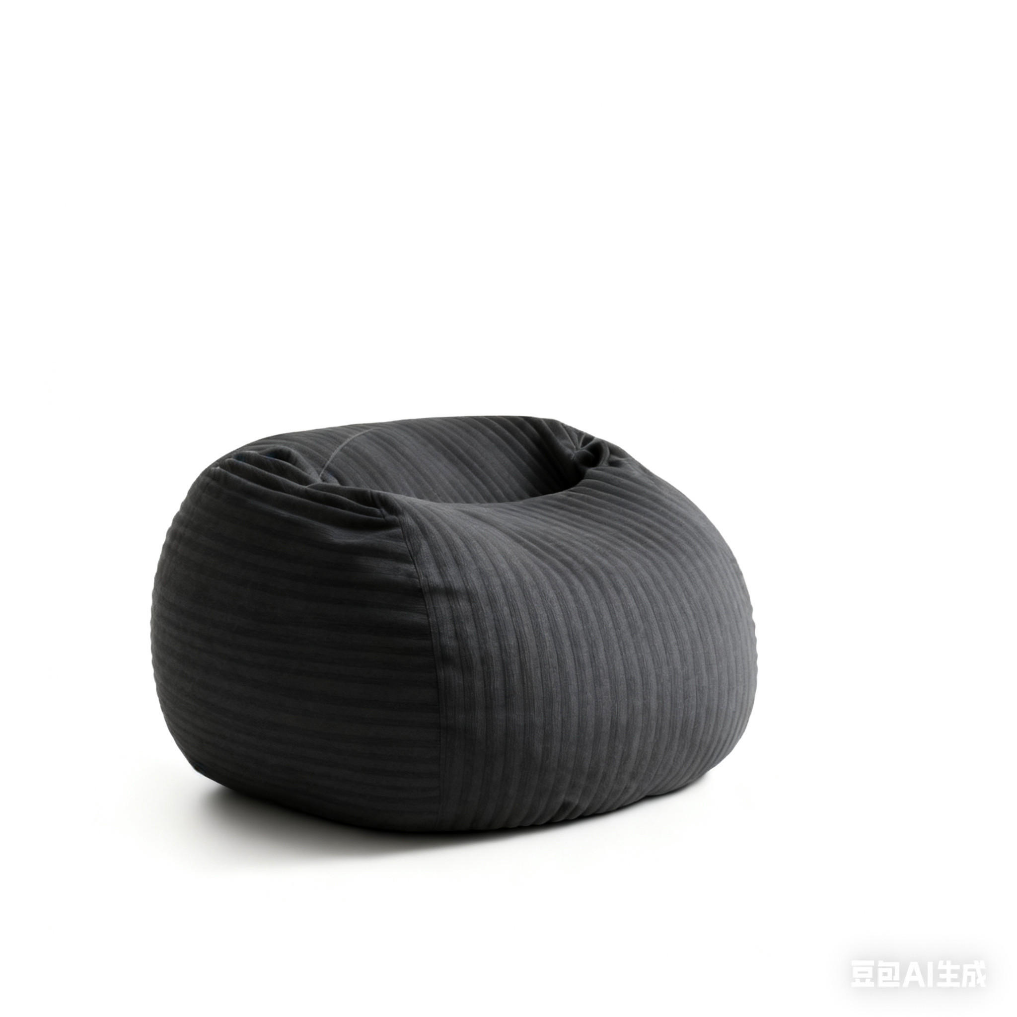 SITZSACK Flanell Schwarz - Schwarz, Textil (100/65/98cm) - WISHDOR