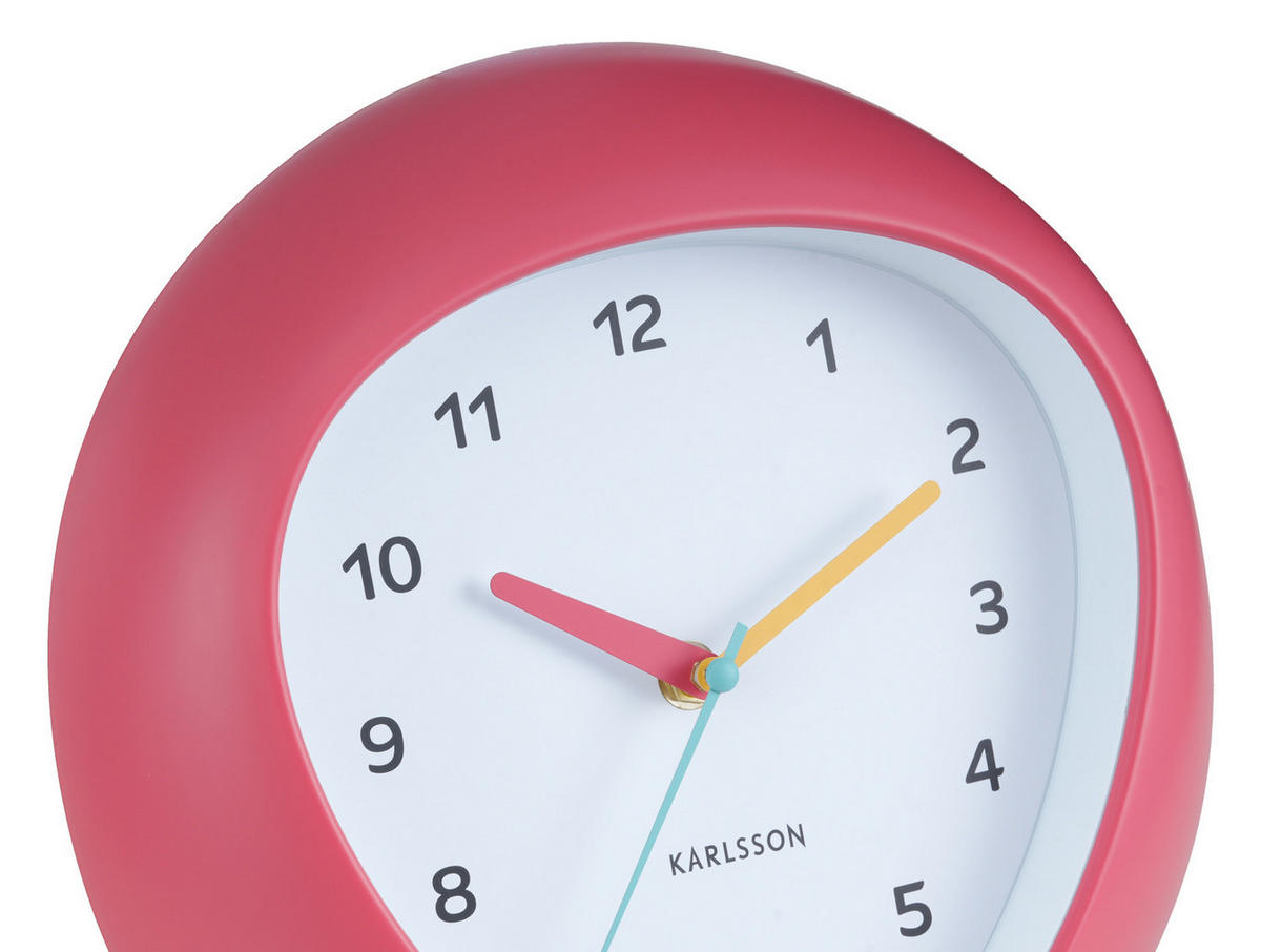WANDUHR Funky Vibes Ø25,5 cm - Rot, Kunststoff (25/4.4/25cm) - Karlsson